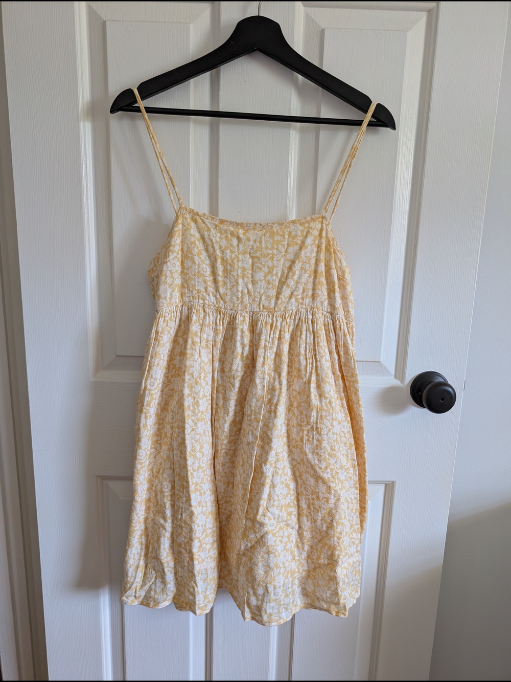 American Eagle Outfitters Women's Yellow Sundress Extra Small